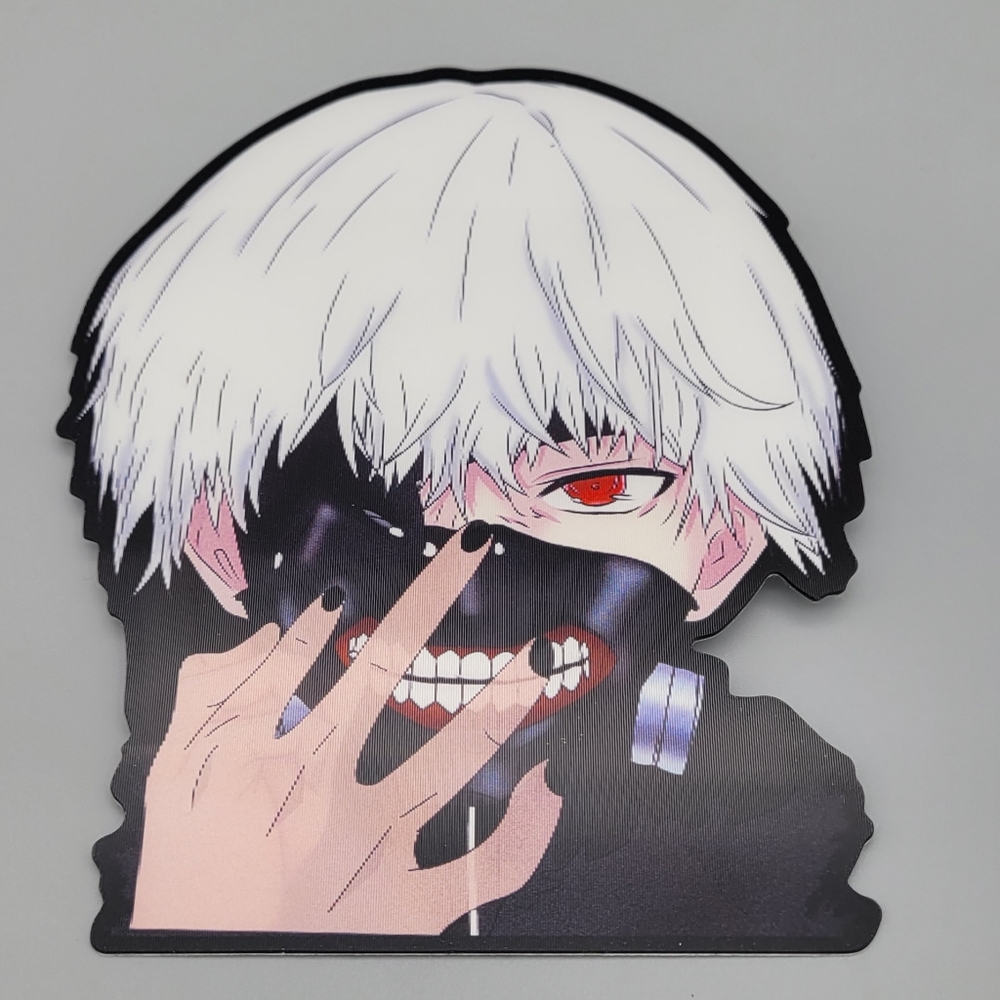 Tokyo Ghoul Holographic Kaneki Decal, Waterproof Car Peeker Sticker 3/$15
